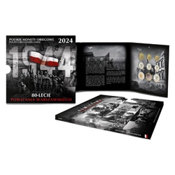 Polskie Monety Obiegowe "80-lecie Powstania Warszawskiego"- zestaw monet 1 gr - 5 zł 2024