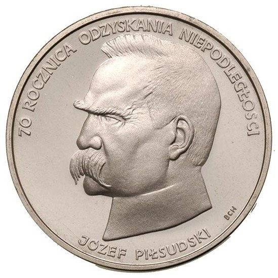 50000 PLN 70 rocznica odzyskania niepodległości 1988