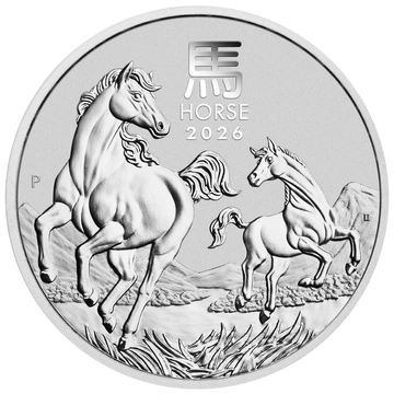 Perth Mint: Lunar III - Rok Konia 5 uncji Srebra 2026
