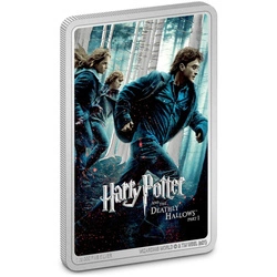 Niue: Harry Potter - Movie Poster 'Harry Potter and the Deathly Hallows Part 1' kolorowany 1 uncja Srebra 2021 Proof