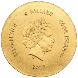 Cook Islands: Ancient Greece - Wine Grapes "Naxos" 0,5 grama Złota 2023 Silk Coin