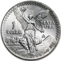 Mexican Libertad 1 uncja Srebra 1985