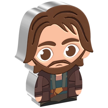 Niue: Star Wars - Cassian Andor Chibi Coin kolorowany 1 uncja Srebra 2022 Proof