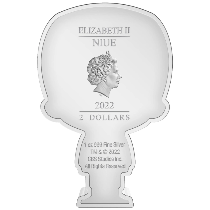 Niue: Star Trek - Data Chibi Coin kolorowany 1 uncja Srebra 2022 Proof