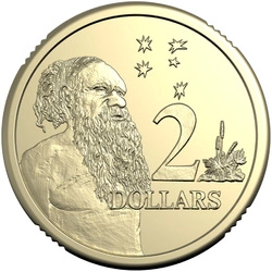 RAM: $2 Circulated Coin - King Charles III Effigy Brąz Aluminiowy 2024 (Premium roll)