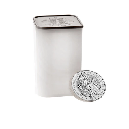 The Royal Tudor Beasts: Lion of England 2 uncje Srebra 2022