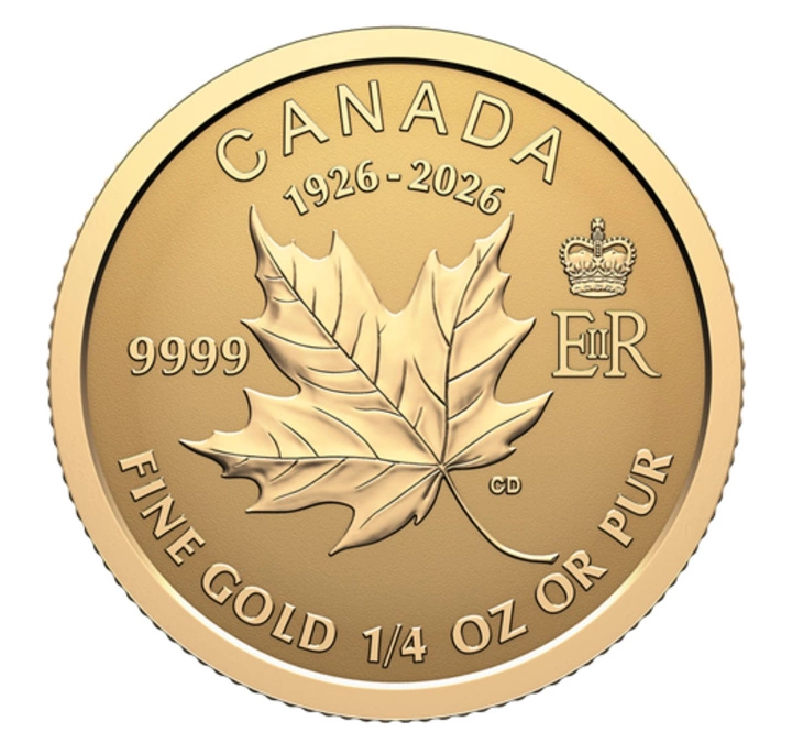 Kanada: Zestaw 4 Złotych Monet Commemorate the 100th Birthday of Queen Elizabeth II 2026