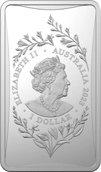 Sztabko Moneta Lunar: Rok Królika 1/2 uncji Srebra 2023 Frosted Ingot