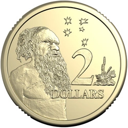 RAM: $2 Circulated Coin - King Charles III Effigy Brąz Aluminiowy 2024 