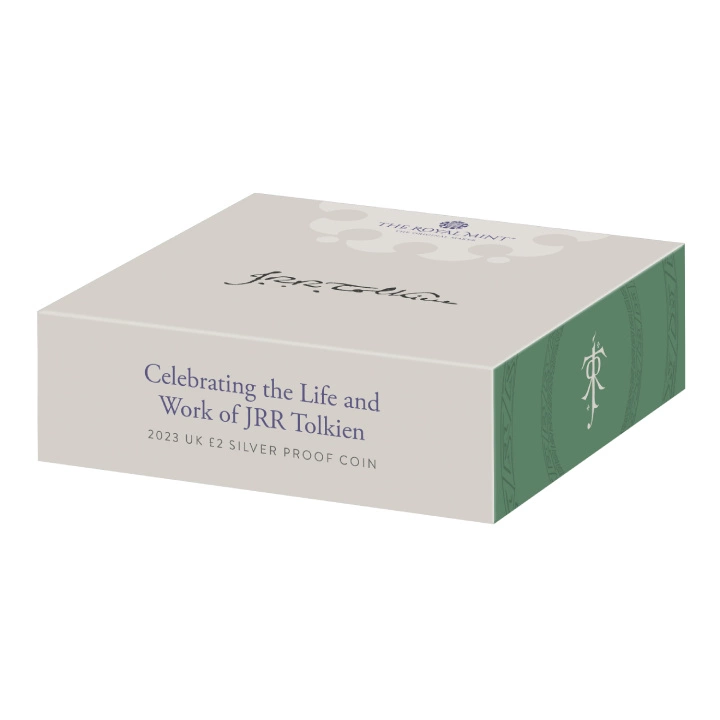 Celebrating the Life and Work of JRR Tolkien £2 pozłacany Srebro 2023 Proof