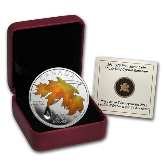 Klon Cukrowy - Kropla Deszczu 1 uncja Srebra 2012