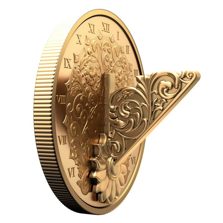 Canada: The Gilded Sundial pozłacany 1 uncja Srebra 2025 Proof
