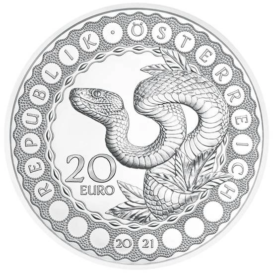 Australia - The Serpent Creator 20 Euro Srebro 2021 Proof