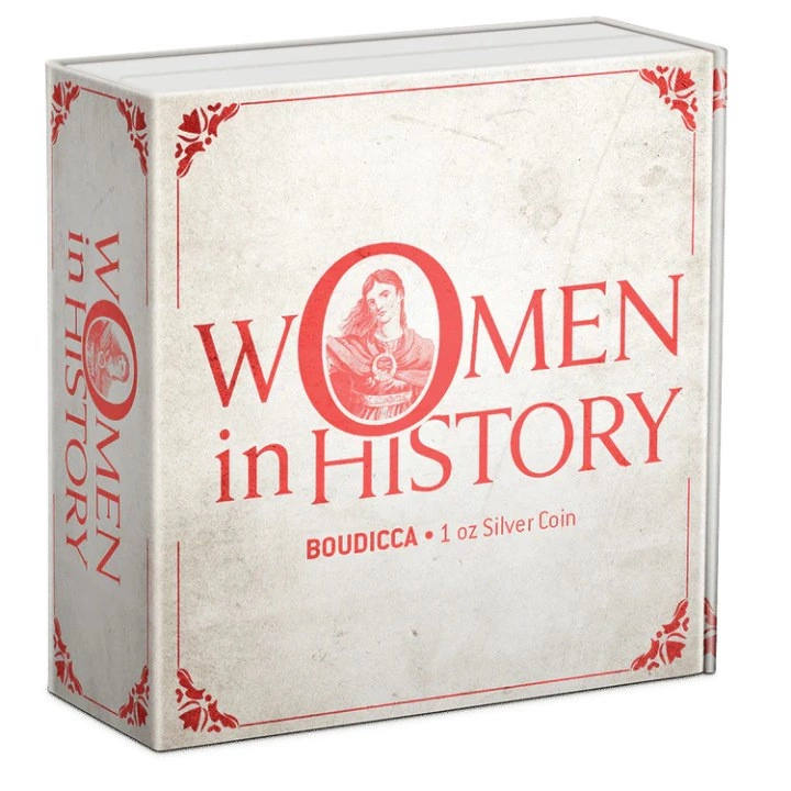 Niue: Women in History – Boudicca kolorowana 1 uncja Srebra 2022 Proof