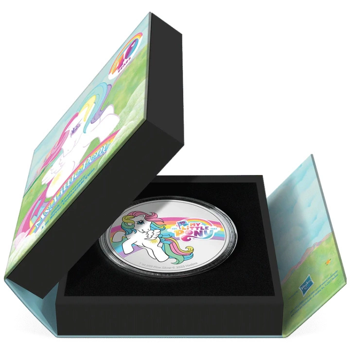 Niue: My Little Pony 40th Anniversary kolorowany 1 uncja Srebra 2023 Proof