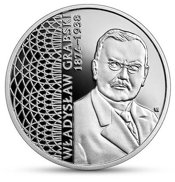 Wielcy Polscy Ekonomiści: Władysław Grabski 10 zł Srebro 2022 Proof