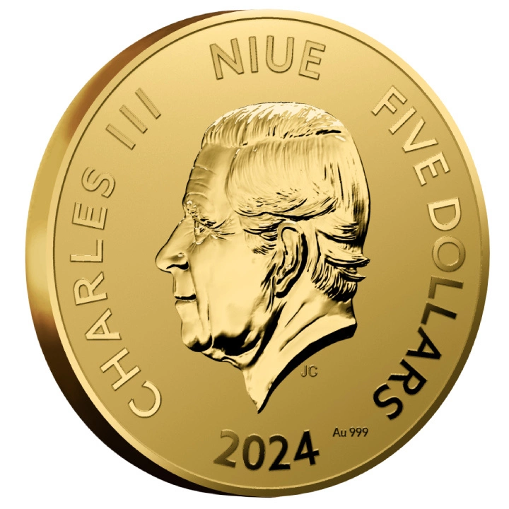 Niue: Year of a Dragon 1/25 uncji Złota 2024 Prooflike