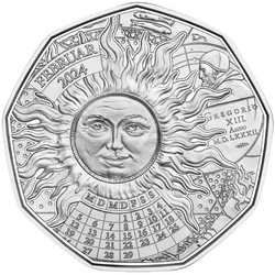 New Year Coin - Lucky Leap 5 Euro Srebro 2024