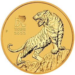 Lunar III: Rok Tygrysa 1/20 uncji Złota 2022