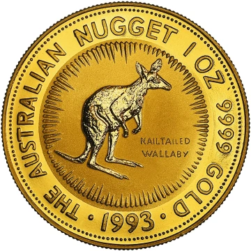Australijski Kangur - Samorodek 1 uncja Złota 1993