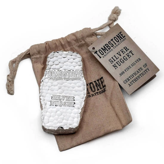 Sztabka Tombstone Nugget 1000 gramów Srebra