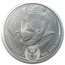 Big Five: Rhino 1 uncja Srebra 2020