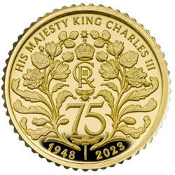 The 75th Birthday of His Majesty King Charles III 1/40 uncji Złota 2023 Proof