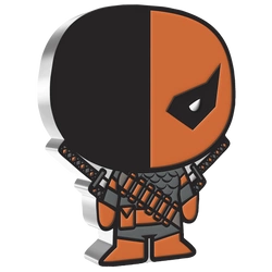 Niue: DC Comics - Deathstroke Chibi Coin kolorowany 1 uncja Srebra 2021 Proof