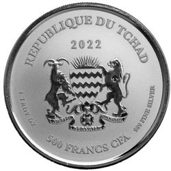 Czad: Scorpion 1 uncja Srebra 2022 Proolike