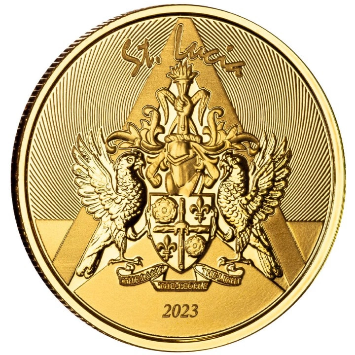 St. Lucia - Coat of Arms 1 uncja Złota 2023 Proof