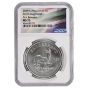 Krugerrand 1 Uncja Srebra 2019 MS 69 NGC First Releases