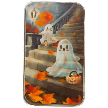 Sztabka Scottsdale Mint - Halloween Social Treats kolorowana 1 uncja Srebra 2025