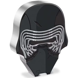 Niue: Star Wars The Faces of the First Order - Kylo Ren kolorowany 1 uncja Srebra 2022 Proof