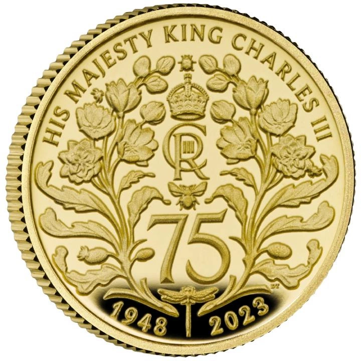 The 75th Birthday of His Majesty King Charles III 1/40 uncji Złota 2023 Proof