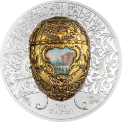 Mongolia: Peter Carl Fabergé – Peter the Great pozłacany 2 uncje Srebra 2026 Proof