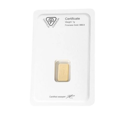 Sztabka Metalor 1 gram Złota