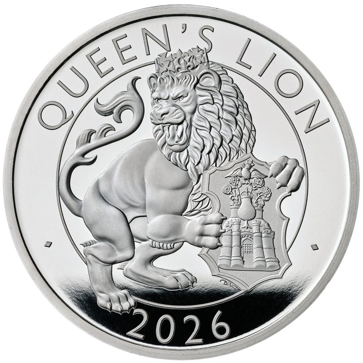 The Royal Tudor Beasts: Queen’s Lion 2 x 1 uncja Srebra 2026 Proof/Matte Proof