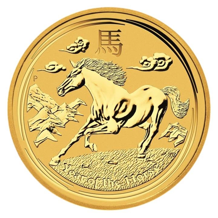 Perth Mint: Lunar II - Rok Konia 1/10 uncji Złota 2014