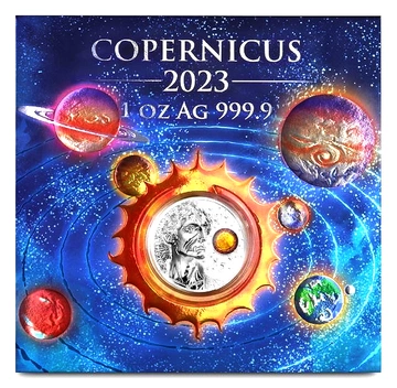 Malta: Copernicus kolorowany 1 uncja Srebra 2023