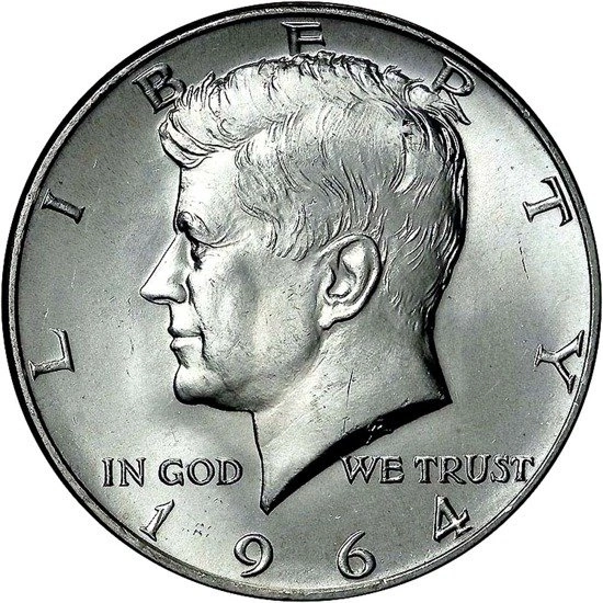 Kennedy half dollar 1960-1964 – srebrna półdolarówka USA