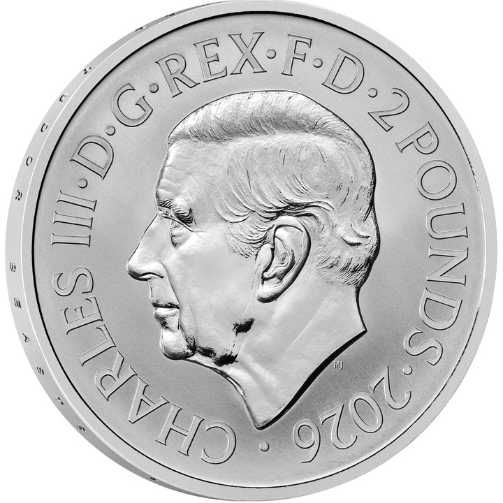 The Royal Tudor Beasts: Queen’s Lion 2 x 1 uncja Srebra 2026 Proof/Matte Proof