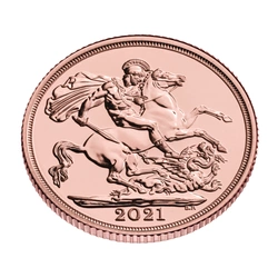 Wielka Brytania: Złoty Suweren Elżbieta II 2021