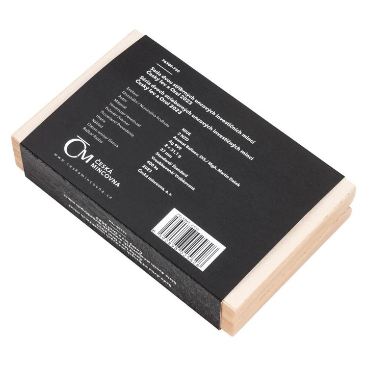 Zestaw 2 monet Niue: Czech Lion and Slovakia Eagle 2 x 1 uncja Srebra 2023