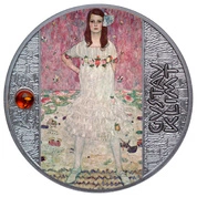 Cameroon: Gustav Klimt - Portret Mädy Primavesi kolorowany Srebro 2022 Proof