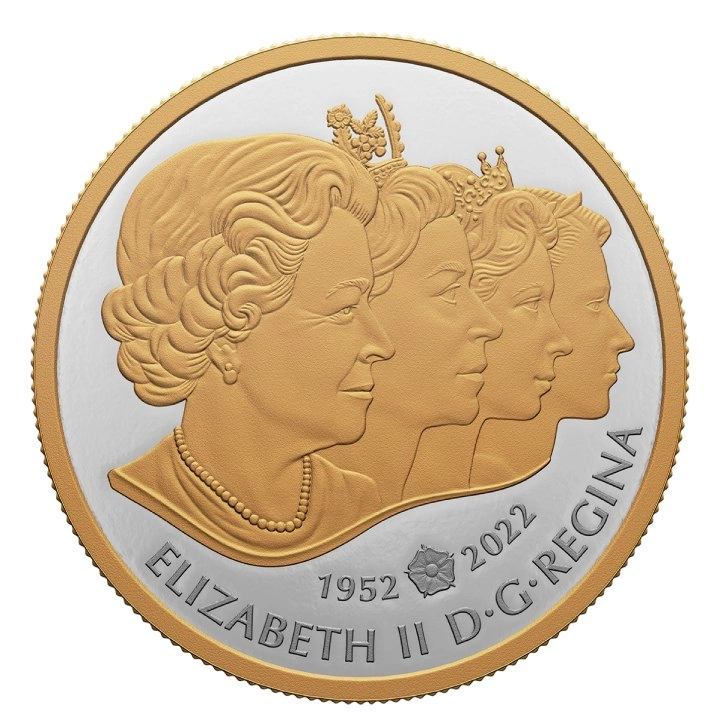 Canada: The Imperial State Crown pozłacany $1 Srebro 2022 Proof