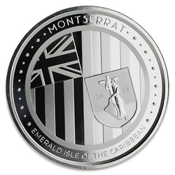 Montserrat: Emerald Isle of the Caribbean 1 uncja Srebra 2018