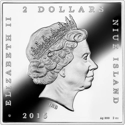 Niue: Portrait of Adele Bloch-Bauer I kolorowany 2 uncje Srebra 2015 Proof