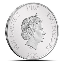 Niue: Żółw Szylkretowy 1 uncja Srebra 2022