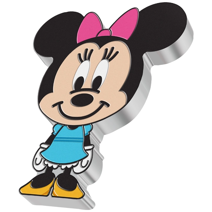 Niue: Disney - Minnie Chibi Coin kolorowany 1 uncja Srebra 2021 Proof