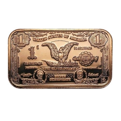 Sztabka $1 US Eagle Banknote 1 uncja Miedzi